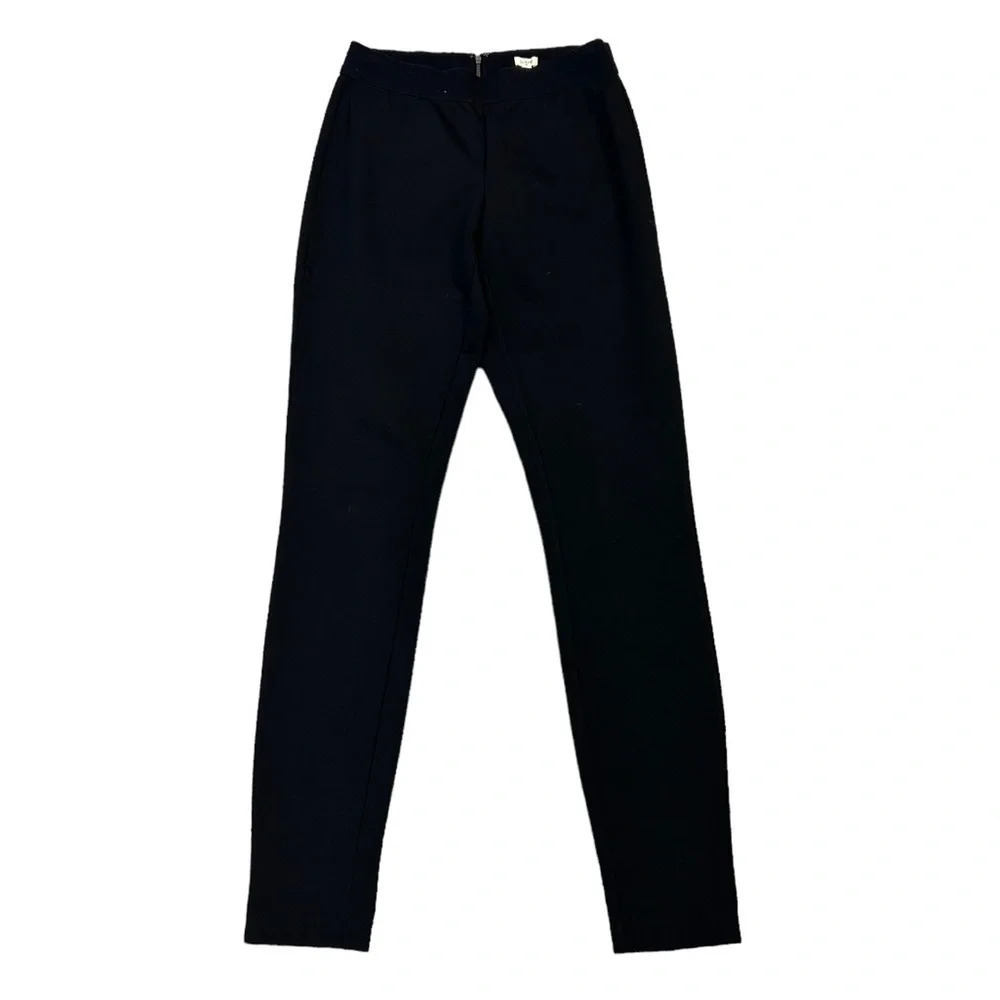 J. Crew Black Pixie Pants Zip Back Size 2